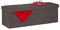 Relaxdays Sitzbank, mit Stauraum, faltbar, gepolstert, mit Trennwand, 130 l, Flur, Schlafzimmer, Truhenbank, braun-grau