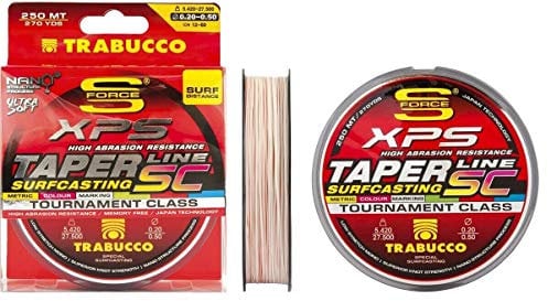 TRABUCCO XPS TAPER LINE SC MULTICOLOR SURFCASTING 0,23-0,57 250 MT