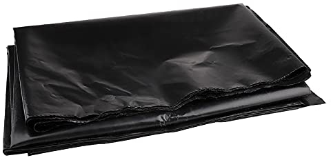 SLDHFE Teichfolien, 3 x 4 m, schwarze Teichfolien, PE-Teichfolie, Gartenmembran für Wasserfall, Fischteich, Garten