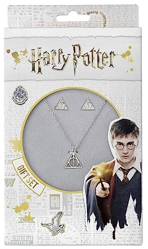 Harry Potter The Carat Shop Offizielles Geschenkset mit Halskette und Ohrringen des Todes