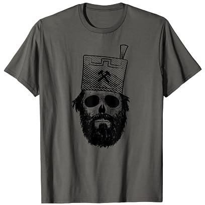 Aue im Erzgebirge Lustiger Nussknacker Totenkopf Sachsen T-Shirt