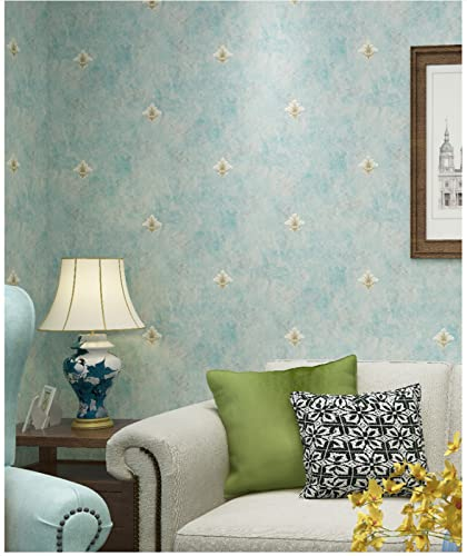 Tapeten Hellblaue Blüten Fototapete Moderne Tapete Wanddeko Vliestapete Wohnzimmer Schlafzimmer Selbstklebende Tapete TV Hintergrund Wallpaper53x1000cm(Breite x Höhe)