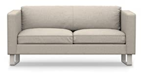 COMFORTLY 2-Sitzer Sofa Schonbezug Ersatz handgefertigt kompatibel mit Lund Hogen Couch (Cashmere Blends - Beige)