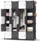 HOMIDEC Armoire Penderie 20 Cube Portable Étagère de Rangement, 35 x 45 cm Cube Plus Profond Garde-Robe de Rangement avec 3 Tige Suspendue pour Vêtements Chaussures Jouets, Noir et Blanc