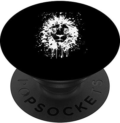 Ink Dripping Löwe PopSockets mit austauschbarem PopGrip