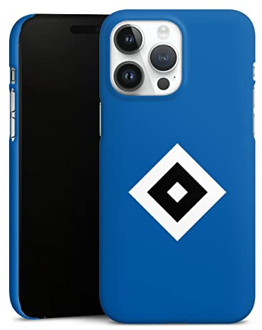 Premium Case kompatibel mit Apple iPhone 14 Pro Max Smartphone Handyhülle Schutzhülle matt HSV Logo Hamburger SV
