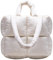 MadGrandeur Puffer Tote Bag Damen Glänzend Gesteppt Puffy Tote Bag Daunen Gepolsterte Schultertasche Süße Handtasche Ästhetische Handtasche, Z-weiß, Large