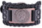 UNIFT Wikinger Wolf Pfote Leder Armband für Herren Fenrir Wolf Bär Pfote nordisch 24 Runen Manschette Armreif keltisch heidnisch Amulett Punk Modeschmuck, Ohne Edelstein.