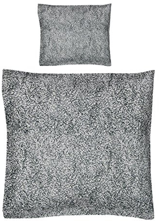 Casa Colori Kinderwagen Garnitur 80x80 cm Stubenwagen Bettwäsche Wiege 100% Baumwolle Weiss Grau