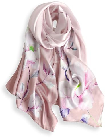 PoeticEHome 100% Maulbeerseide Schal 170x53cm – Seidenschal Damen Langhalstuch für Kopf & Hals | Geschenkverpackung