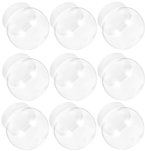 TOVINANNA DIY-Schneekugeln-Set 10 Stück Weihnachten Leere Schneekugeln Zum Basteln Klare Mit Schraubverschlüssen Befüllbare Plastikkugel Für Die Winterferiendekoration A