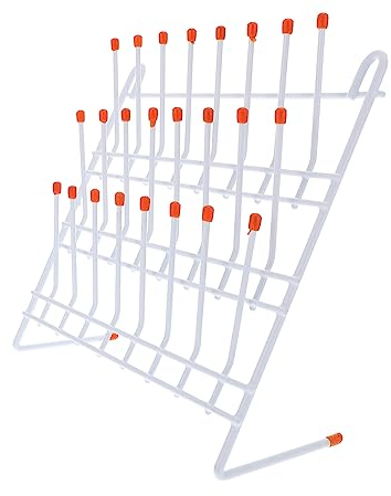 GLEAVI Labor-abtropfgestell Aus Metall Für Chemielabore Wissenschaftliche Laborgeräte Und Laborglas Kompaktes Trockengestell Für Reagenzgläser Und Becher Einfache Installation Und Vielsei