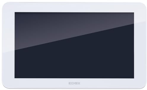VIMAR K42917 7in-Freisprech-Touchscreen-LCD-Farb-Zusatzmonitor für Set AP-Videohaustelefon, 1 Netzteil 24 Vdc 1 A mit austauschbaren Steckern EU, UK, USA, AUS Standard