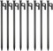 Tent Pegs, 8 Pack Ground Pegs, Tent Pegs metal 20cm, Stable Metal Nail Camping With Outdoor Fixed Tents, Trampolines, Fences, etc, Metal Tent Pegs (black)