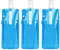 CZNBZIU 3 Bouteilles D'Eau Pliables - Sac À Eau Portable Pliable - Bouteille D'Eau Réutilisable Avec Bouchon À Vis - Pour La Randonnée, L'Aventure, Les Voyages, Unisexe - Adulte