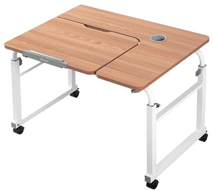 Bedtable, Hospital Table Over Bed For Home Use Swivel,over The Bed Table With Wheels,adjustable Height Table,hospital Bed Table,chair Cart,laptop Desk For Bed,recliner Table,perfect For Hosp