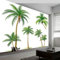 Wandtapete Minimalistische Pflanze Palme Fototapete, Palme Pflanzen Vliestapete Bild Dekoration Wand-Dekor, 450 x 315 cm (B x H) Tapete Panorama Poster für Mädchen, Jungs Schlafzimmer Wohnzimmer