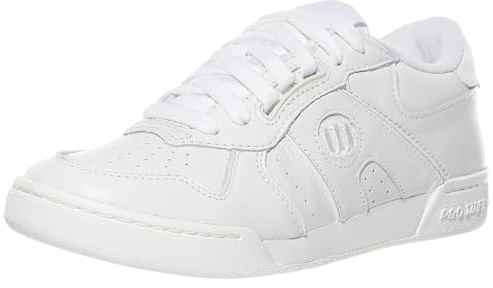WILSON Women's Pro Staff 87 Sneaker, White/White/White, 4.5 UK