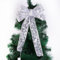 NZDFH Christbaumspitze mit Beleuchtung Weiß Weihnachtsbaumschmuck Weihnachtsbaum Spitze Weihnachtsschleifen Weihnachtsdeko Christmas Decorations Christbaumschmuck Weihnachtsbaum Deko