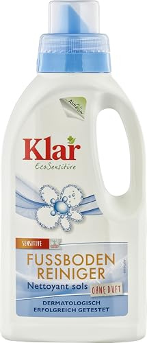 Klar eco Sensitive Fussboden Reiniger 6x500ml, ohne Duft, für Natur- oder natürlich versiegelte Böden, vegan