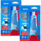 Tube Sanitary Small White Silicone Sealant, 50mlx2 PCs, 100% Silicon, ANTI-MOULD Waterproof Bathroom Silicone Sealant White, for Window, Sink, Kitchen, Bath, Shower, Door Frame, Upvc Filler,