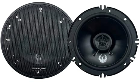 PHOENIX GOLD Z65CXi 6.5” Coaxial Car Speakers (Pair) – 100 W RMS 4Ω High-Performance Audio Upgrade, Clear Balanced Sound, Premium Car Audio Replacement