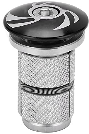Culnflun Bicycle Headset Compression Plug Durable Aluminum Alloy Bike Front Fork Steerer Headset Top Cover Expander for Mountain Road Bike Carbon Fiber Aluminum Iron Head Tube