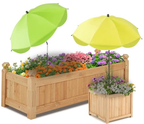 YumSur 2 Stück Pflanzenschirme Für Außenpflanzen,Pflanzenschutz Regenschirm Pflanzenbedeckung,Tragbare pflanzenschatten Outdoor Schutzhülle für Gartenbeete,Hof,Terrasse,Blumenbeet,Patio