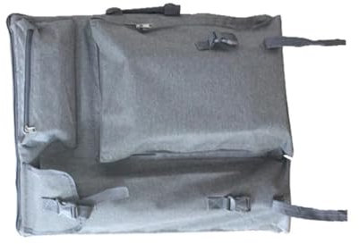 GIYXHU Kunstmappe Tasche Multifunktionaler Künstler-Portfolio-Rucksack, Umhängetasche, Zeichenbrett, Werkzeugtaschen, Reiseetui for Zeichnen(Gray)