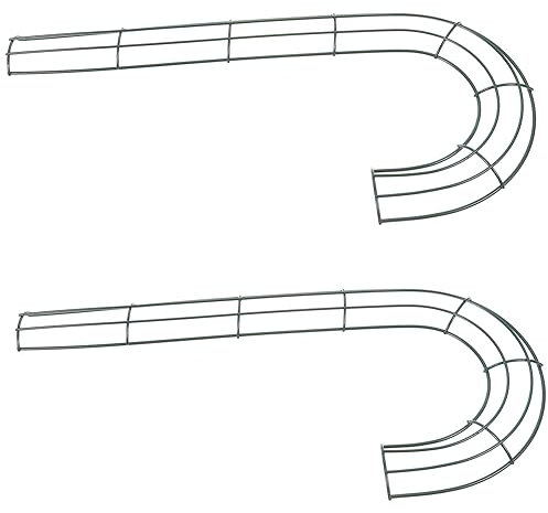VICASKY 2stücke Weihnachtskranz Rahmen Aus Metall J-förmige Wreath Ringe Für DIY Deko Zu Weihnachten Hochzeiten Und Feiertagen