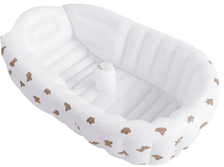 Gonflable Nourrisson Siège Pliable Transportable Avec Soutien Ergonomique | Bébé Portable , Douche, Évier, Plage, Natation, Été, Extérieur, Et Jeux