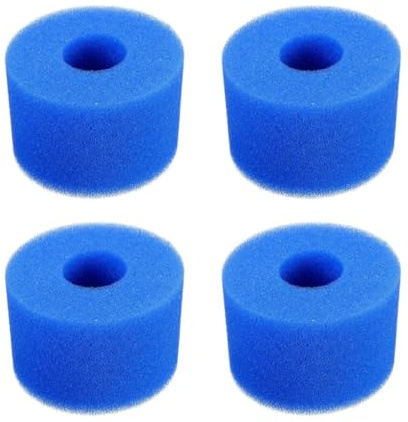Générique Poolfilter aus Schaumstoff, Filterschwamm, Schaumstoff für Poolfilter, Kartuschen aus Schaumstoff, wiederverwendbar und waschbar, Schaumstofffilter für Spa, Pool, 4 Stück