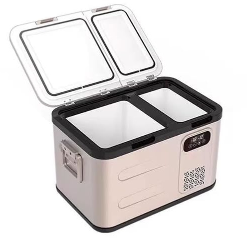 Frighetto Portatile Mini Frigo Auto Frigo Portatile 12v/24v Compressore 39/49/59L Con Pannello Di Controllo Da -20 °C A 20 °C for Camion, Auto E Viaggi(62.2 * 39.8 * 54.1cm)