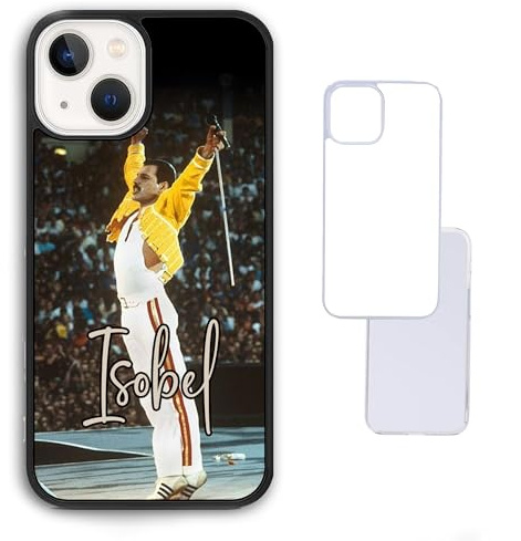 Yellow Vintage Stage Freddie Photo Mercury Custom Black White Clear Compatible With iPhone 6 7 8 SE 2020 X XR XS 11 12 13 14 15 16 16E Pro Max Plus Mini Bumper Case Custom Personalised Name