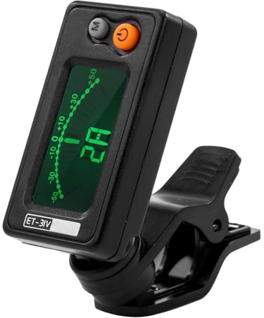 Bewinner Automatische Klemme/Halterung Am Stimmgerät, A4-Frequenz für Violine, Viola, Cello, Kontrabass, Chromatisch, mit LCD-Display für Musikbegeisterte