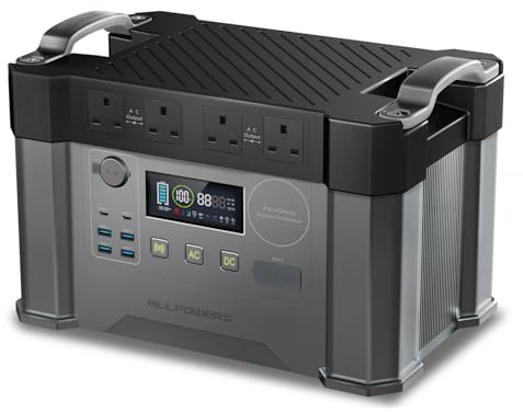 ALLPOWERS S2000PRO Portable Power Station, 2400W (Peak 4000W) AC/100W USB-C Output Solar Generator, Full Charge in 1.5 Hrs, 1451Wh Battery for Home Backup, Power Outages, Camping, RV