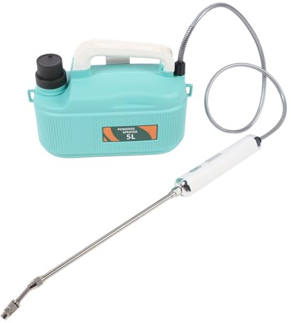 TOPINCN Pulvérisateur de Jardin, Pulvérisateur électrique 3,7 V 5 L avec Lance Rétractable pour L'arrosage des Plantes de Jardin et de Pelouse, Pompe à Eau Automatique Rechargeable. (Green)
