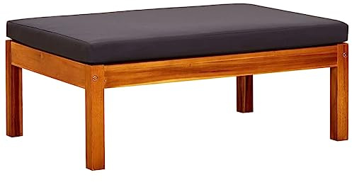 Générique Repose-Pieds de Jardin Lot de 2 Bois d'acacia Massif,Meubles,Mobilier de Jardin,Poufs d'extérieur,310324
