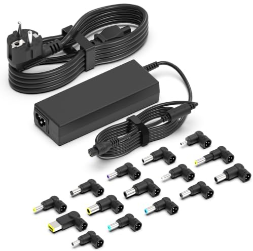 hafiuege 90W Alimentatore Universale Notebook - 15 Connettori(Senza USB-C)