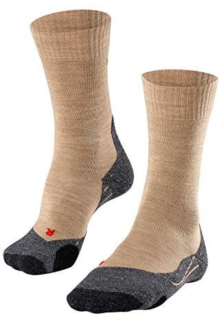 FALKE Femme Tk2 Explore W So Laine Fil Fonctionnel Chaussettes De Randonnée, Beige Nature Melange 4100, 39-40 EU