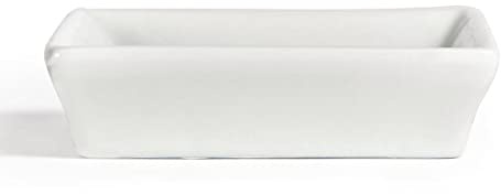 Olympia Porcelain Flat Square Miniature Dishes 80mm, White, 12 Pack | Fully vitrified for heat and shock resistance; features strengthened rolled edges to prevent chipping during heavy use.