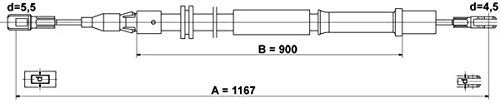 ATE 24.3727-0435.2 Seilzug, Feststellbremse