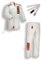 Ju-Sports BJJ Anzug Kids Weiß 140 I Leichter, schlanker Brazilian Jujutsu Anzug speziell für Kinder I BJJ Gi im bunten Design I Inkl. weißem Gurt I 100% Baumwolle