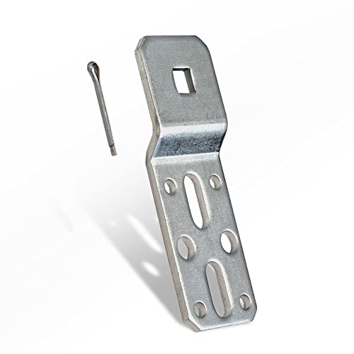 jarolift SLLF Flachlager für Rollladenmotoren, für Rohrmotoren mit 10 x 10 mm Vierkantzapfen, aus Baustahl Typ ST 73, vollverzinkt