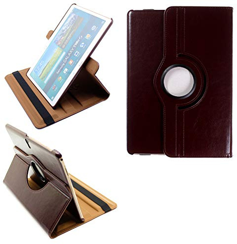 COOVY® 2.0 Etui pour Samsung Galaxy Tab S 10.5 SM-T800 SM-T801 SM-T805 Coque de Protection Rotation 360° Smart Housse Cover Case Stand Auto Réveil/Sommeil | Marron