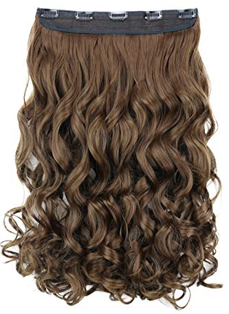 CAISHA 55cm 1 Teilig CLIP IN EXTENSIONS Sophia Haarteil Gewellt Braun C62-1