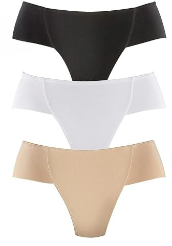 PETITE FLEUR Damen Formstring | im 3er-Pack, Power-Netz und Bauchweg-Effekt