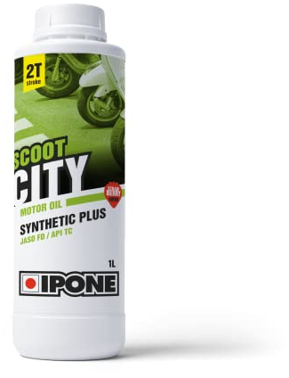 IPONE – Huile Scooter 2 Temps Scoot City - Lubrifiant Semi-Synthétique Haute Qualité - Réduction Bruit et Fumée - Utilisation Urbaine - Compatible Mélange et Injection - senteur Fraise - 1L