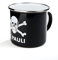 FC St. Pauli Campingbecher (Schwarz, 1 Stück, 450 ml, Zylindrisch, Kegelform, Wiederverwendbar, Trinkbecher)