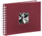 Hama Fotoalbum 24x17 cm (Spiral-Album mit 50 weißen Seiten, Fotobuch mit Pergamin-Trennblättern, Album zum Einkleben und Selbstgestalten) bordeaux